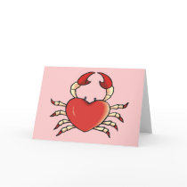 Heart Crab Card