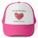 heart crayon, Help Fight Heart Disease, My Dad ... hats