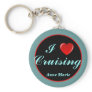 Heart Cruising personalized keychain