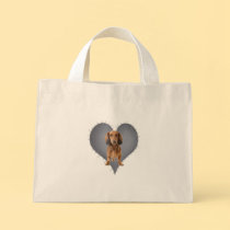 Heart Dachshund bags