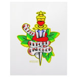 Heart & Dagger #2 Death Before Dishonor Letterhead Design