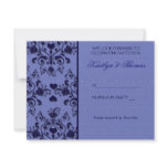 Heart Damask RSVP Custom Invitations