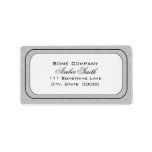 Heart Damask Set (Black And White) Personalized Address Labels