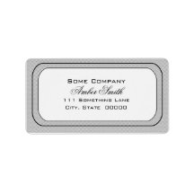 Heart Damask Set (Black And White) Personalized Address Labels