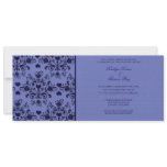Heart Damask Wedding Custom Invite