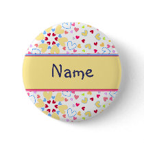Heart Design Pinback Buttons