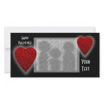Heart Design. Valentine's Day. Photo Card Template