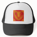 Heart design with stars hat