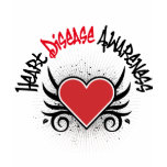 Heart Disease Awareness Grunge t-shirts