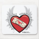 Heart Disease Band Aid Mousepads