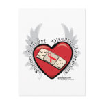 Heart Disease Band Aid Postcard