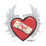 Heart Disease Band Aid Sticker