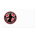 Heart Disease Boxing Girl Business Card Template