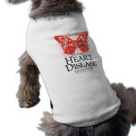 Heart Disease Butterfly Dog Tee