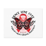 Heart Disease Butterfly Tribal 2 Postcards
