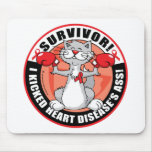 Heart Disease Cat Survivor Mouse Pad