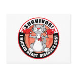 Heart Disease Cat Survivor Postcards