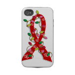 Heart Disease Christmas Lights Ribbon Tough Iphone 4 Case