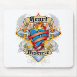 Heart Disease Cross & Heart Mousepads