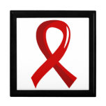 Heart Disease Red Ribbon 3 Trinket Boxes