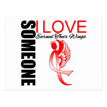 Heart Disease Someone I Love Earned Their Wings Postcards