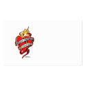 Heart Disease Tattoo Heart business cards