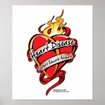Heart Disease Tattoo Heart Print