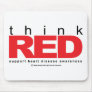 Heart Disease THINK Red Mouse Pad