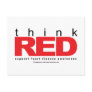 Heart Disease THINK Red Post Cards