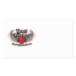 Heart Disease Wings Business Card Templates