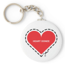 Heart Donee Keychain