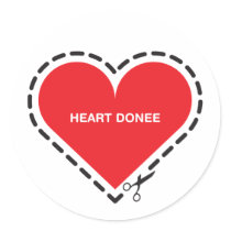 Heart Donee Sticker