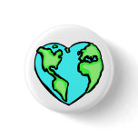 Heart Earth buttons