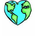 Heart Earth t-shirts
