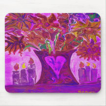Heart Emanations Mouse Pad
