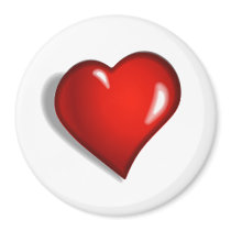 Heart Felt Magnet (Round) magnets