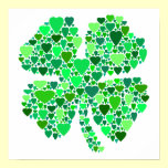 Heart-Filled Four-Leaf Clover posters