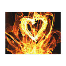 Heart Fire Postcards