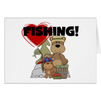 HEART Fishing Tshirts and Gifts Card