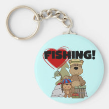 HEART Fishing Tshirts and Gifts Key Chains