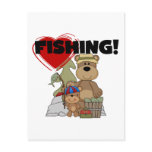 HEART Fishing Tshirts and Gifts Post Card