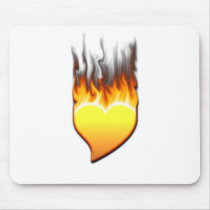 Heart Flame tilted III Mousepads