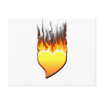 Heart Flame tilted III Postcard