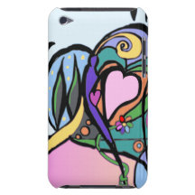 Heart flow Modern art Barely There iPod Cover