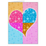 Heart, Flowers and Butterflies Card