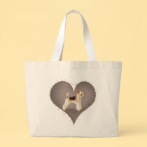 Heart Fox Terrier bags