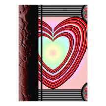 Heart Frame Big Invitations