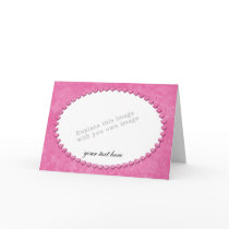 Heart Frame Template Greeting Card