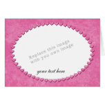 Heart Frame Template Greeting Card