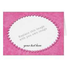 Heart Frame Template Greeting Card